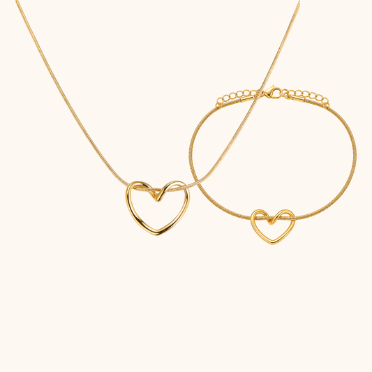 Giftbox Open Heart goud